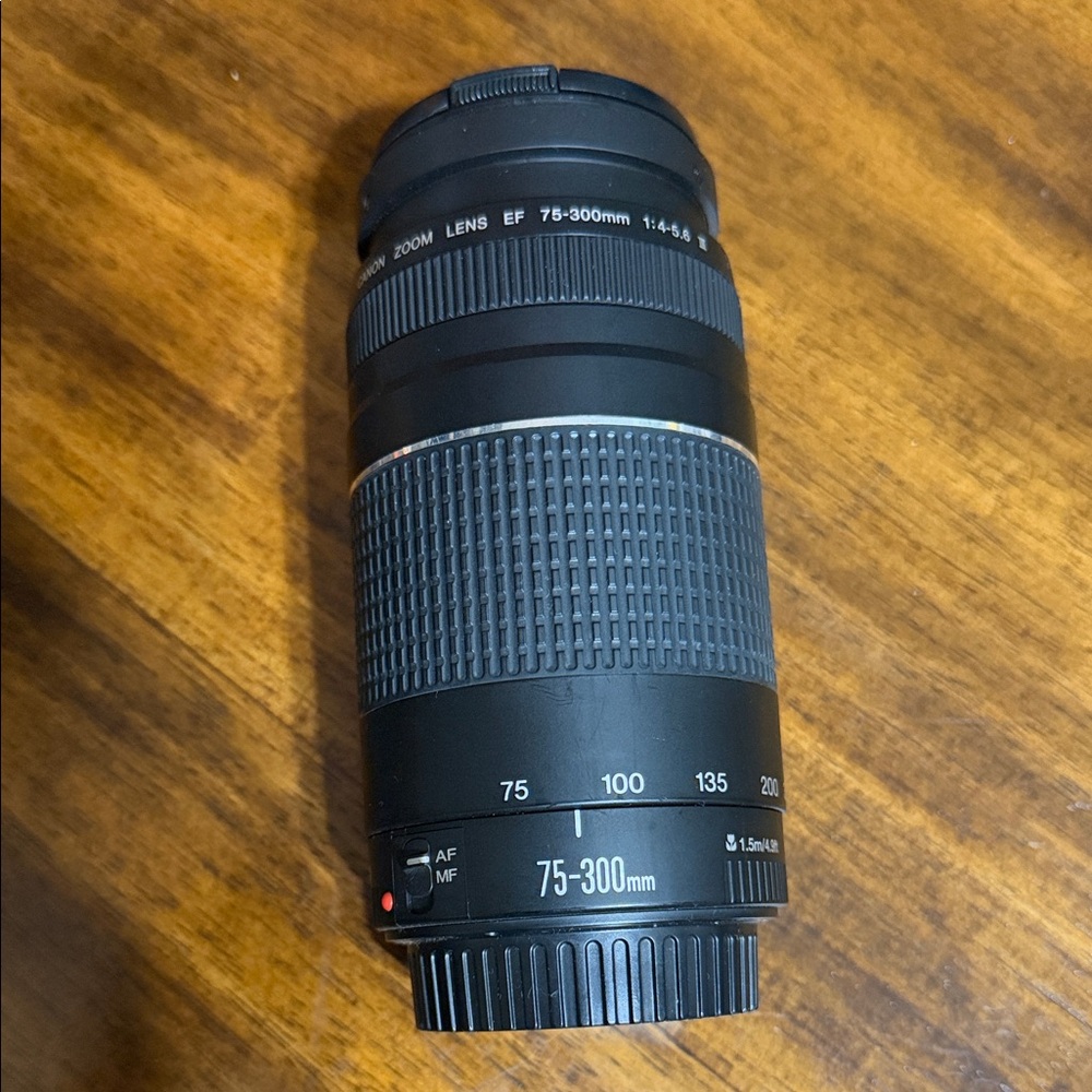 Canon EF 75-300mm Black Lens
